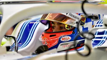 George Russell, Williams FW41 at Formula One Testing, Day One, Yas Marina Circuit, Abu Dhabi, UAE,